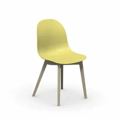 1665 Academy Connubia© Chaise scandinave en polypropylène et bois