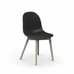 1665 Academy Connubia© Chaise scandinave en polypropylène et bois