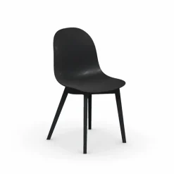 1665 Academy Connubia© Chaise scandinave en polypropylène et bois