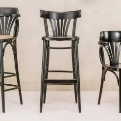 56 Ton® Tabouret de bar style bistrot en bois