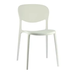 Abby Connubia® Chaise de jardin italienne empilable en polypropylène recyclé sans accoudoirs