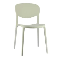 Abby Connubia® Chaise de jardin italienne empilable en polypropylène recyclé sans accoudoirs
