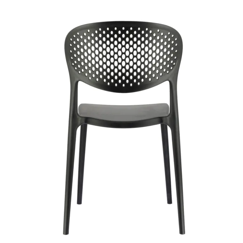 Abby Connubia® Chaise empilable en polypropylène recyclé avec dossier microperforé