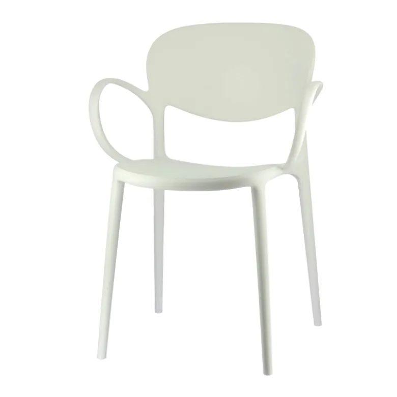 Abby Connubia® Fauteuil de jardin empilable en polypropylène recyclé