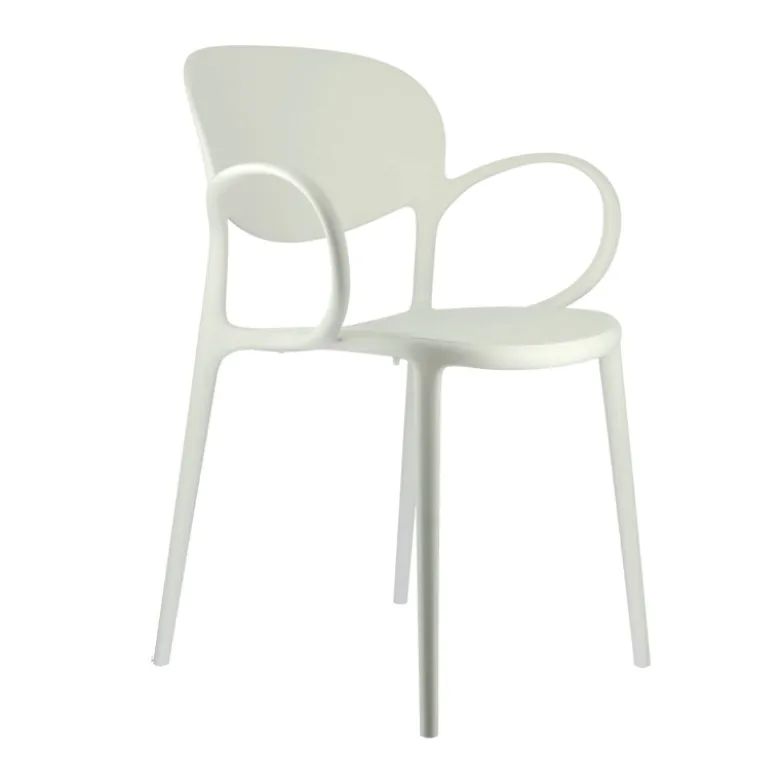 Abby Connubia® Fauteuil italien empilable en polypropylène recyclé