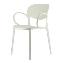 Abby Connubia® Fauteuil italien empilable en polypropylène recyclé