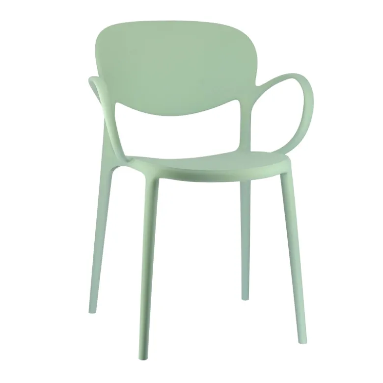 Abby Connubia® Fauteuil italien empilable en polypropylène recyclé