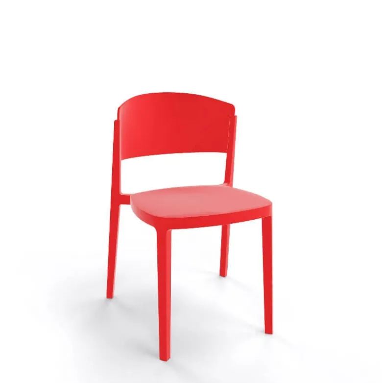 Abuela Chaise moderne empilable en technopolymère