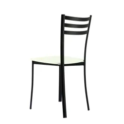 Ace 1320 Chaise de cuisine en métal et assise bois