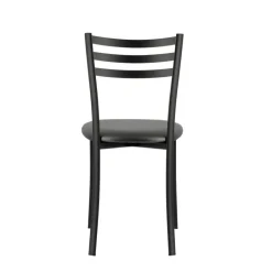 Ace 1320 Chaise de cuisine en métal avec assise en simili rembourrée