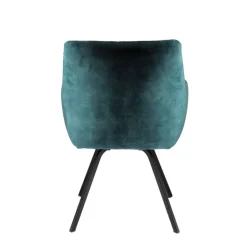 Adrien Fauteuil confortable en tissu avec pieds en métal