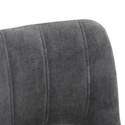 AgatheChaise cosy en tissu avec pieds en métal noir