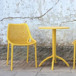 Air Chaise de jardin moderne ajourée en polypropylène