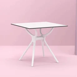Air Table carrée petit espace en stratifié et polypropylène