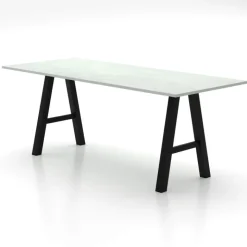 Alegro XL Grande table snack rectangulaire avec pieds en forme de tréteau