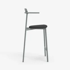 Alice Carrier ® Tabouret snack moderne en acier fabriqué en France