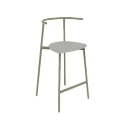 Alice Carrier ® Tabouret snack moderne en acier fabriqué en France
