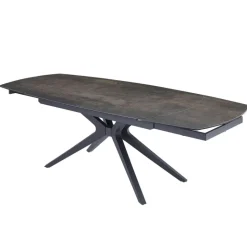 AngèleTable moderne extensible en céramique pieds métal
