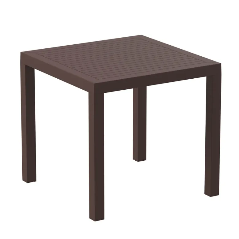 Ares Table de terrasse carrée en résine
