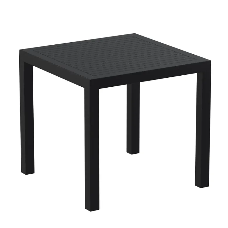 Ares Table de terrasse carrée en résine