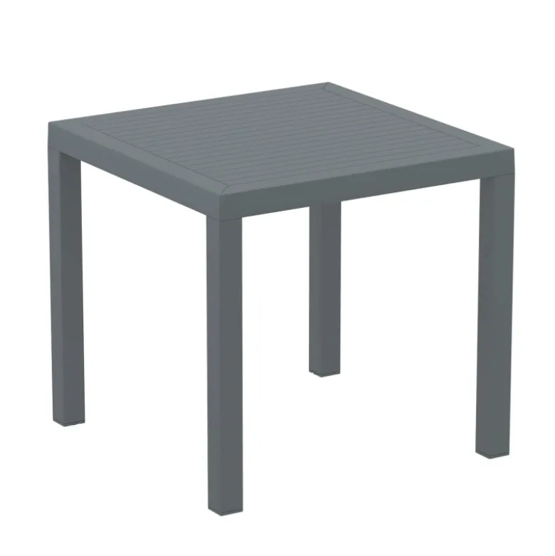 Ares Table de terrasse carrée en résine