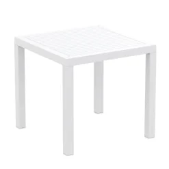 Ares Table de terrasse carrée en résine
