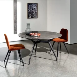 Arkos Sovet® Table design italienne ronde en céramique
