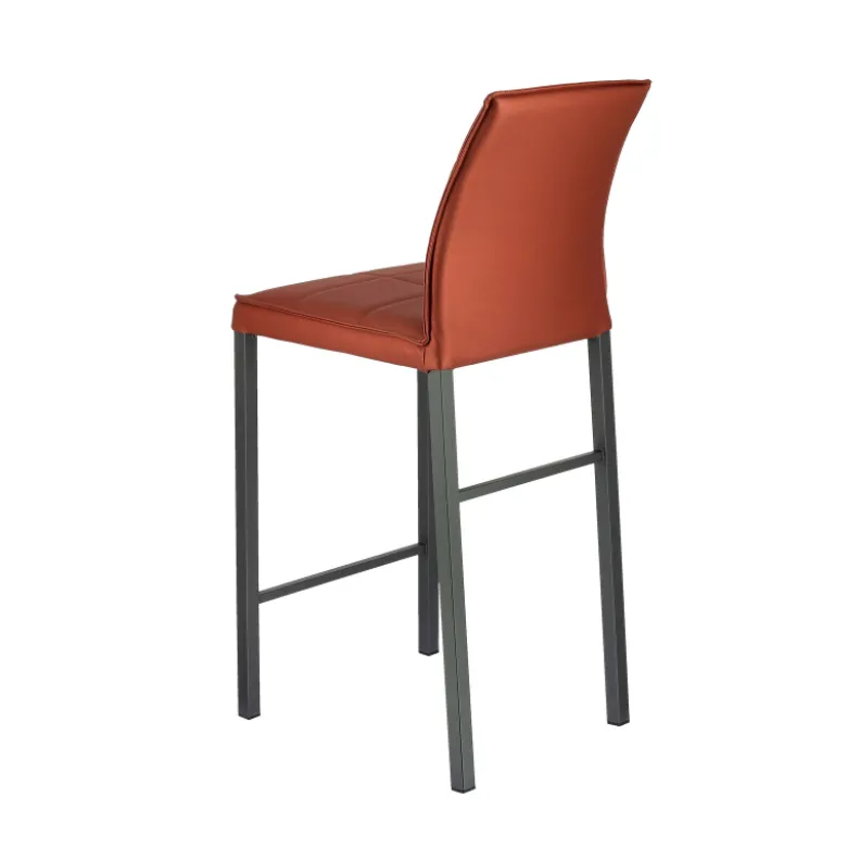 Atlanta Tabouret snack italien en synthétique avec pieds en métal