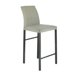 Atlanta Tabouret snack italien en synthétique avec pieds en métal