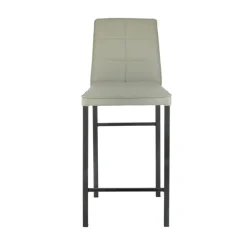 Atlanta Tabouret snack italien en synthétique avec pieds en métal
