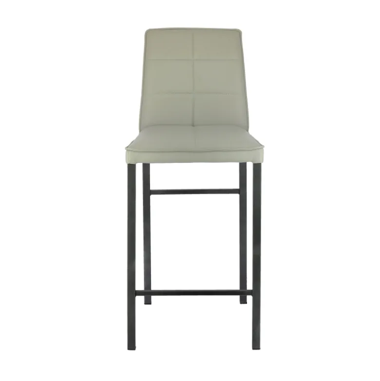 Atlanta Tabouret snack italien en synthétique avec pieds en métal