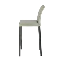 Atlanta Tabouret snack italien en synthétique avec pieds en métal