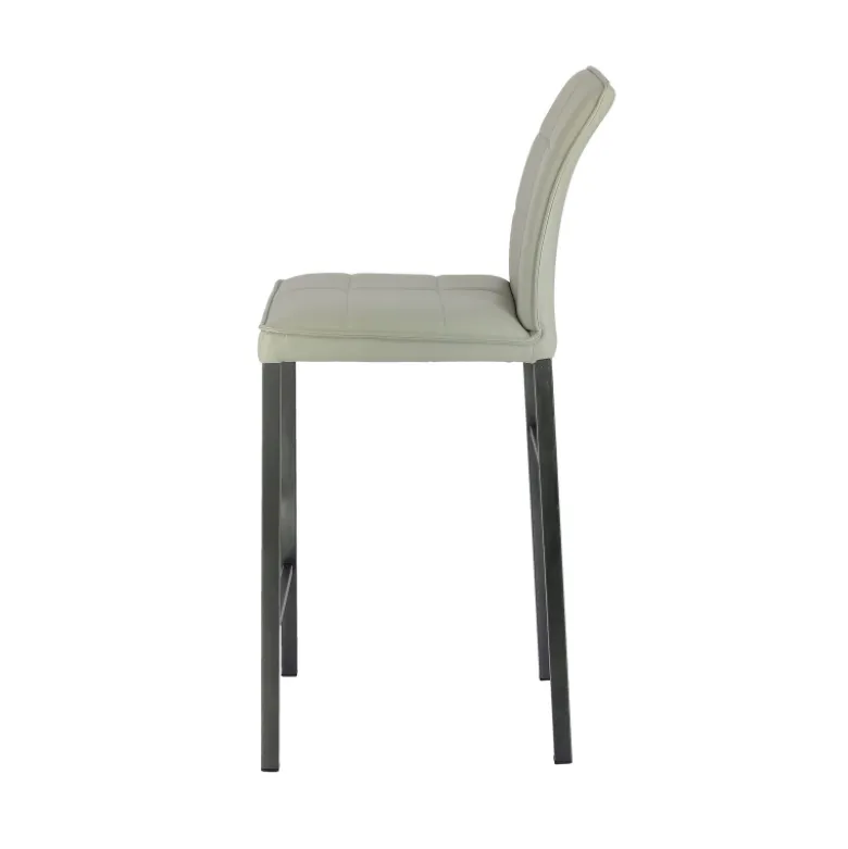 Atlanta Tabouret snack italien en synthétique avec pieds en métal