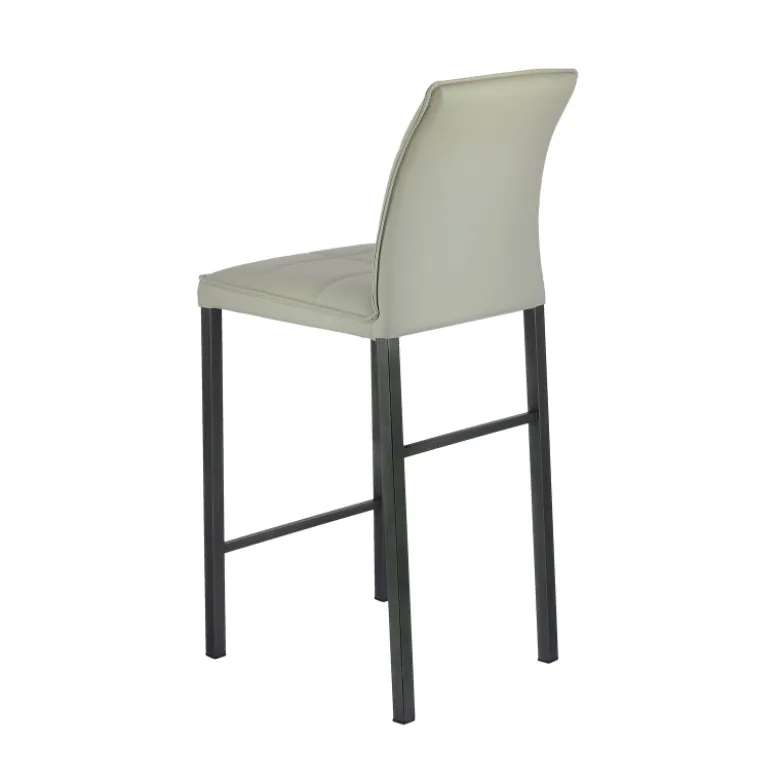 Atlanta Tabouret snack italien en synthétique avec pieds en métal