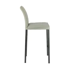 Atlanta Tabouret snack italien en synthétique avec pieds en métal