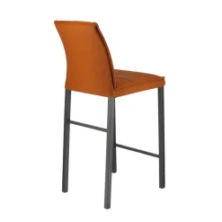 Atlanta Tabouret snack italien en synthétique avec pieds en métal