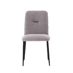 Aura Mobitec® Chaise moderne en tissu et pieds métal