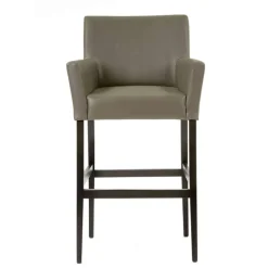 BarMatiz Tabouret de bar avec dossier et accoudoirs en synthétique