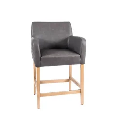 BarMoritz diamant Tabouret snack avec accoudoirs matelassé sur le dossier