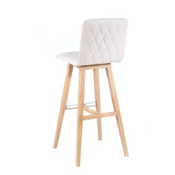 BarPlaza diamant Tabouret de bar scandinave avec pieds en bois