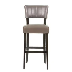 BarSteffi 2 Tabouret snack matelassé en bois et synthétique