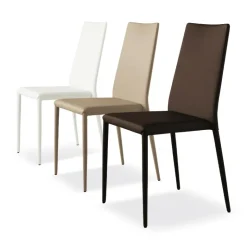 Bea Chaise contemporaine en cuir