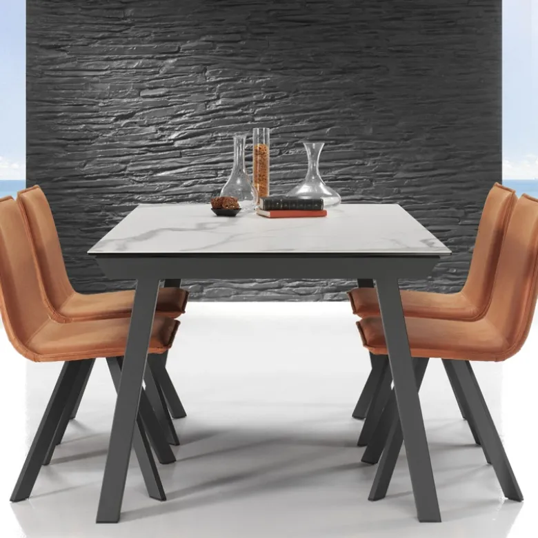 Benidorm Moblibérica® Table moderne extensible en céramique
