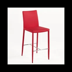 Beo Tabouret contemporain italien en cuir