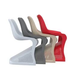 Bloom Chaise design ajourée en polypropylène