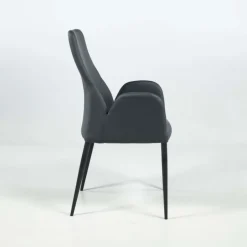 Bridge Mathilde Fauteuil moderne en synthétique et métal fabriqué en Italie
