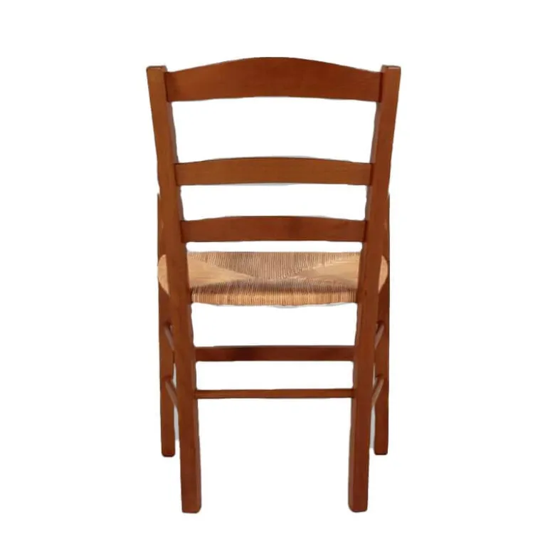 Brocéliande Fauteuil en bois rustique et paille