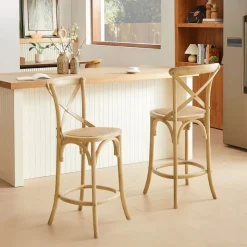 CabaretTabouret snack style bistrot en bois