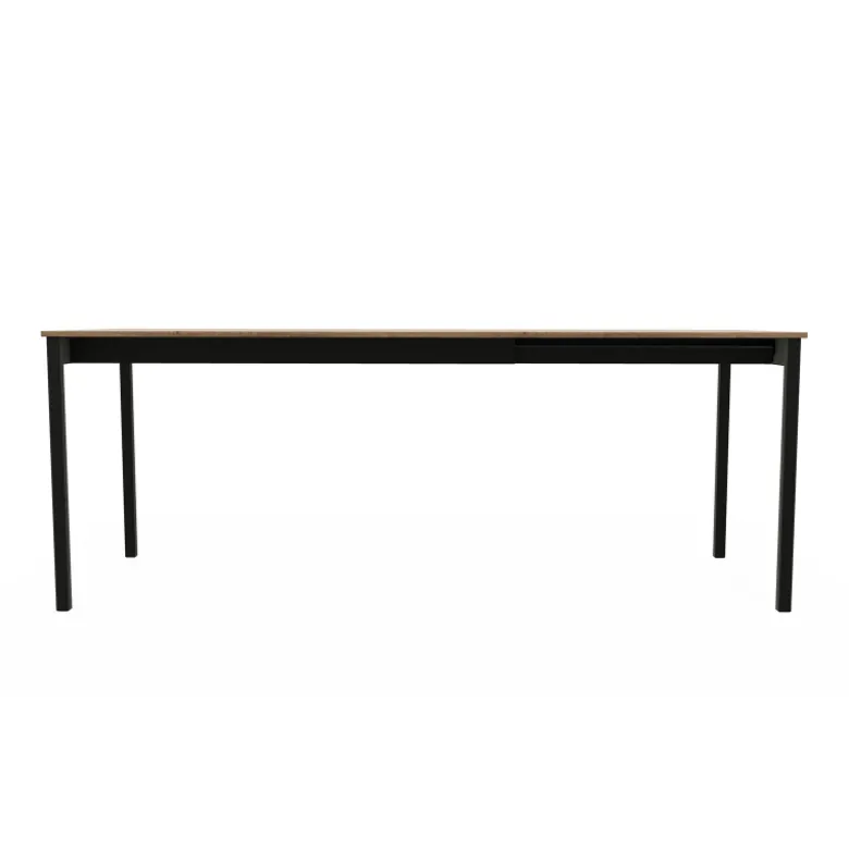 Cabrio Table snack rectangulaire extensible en stratifié fabriquée en Belgique