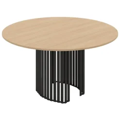 Canvas Table design ronde avec pied central en métal